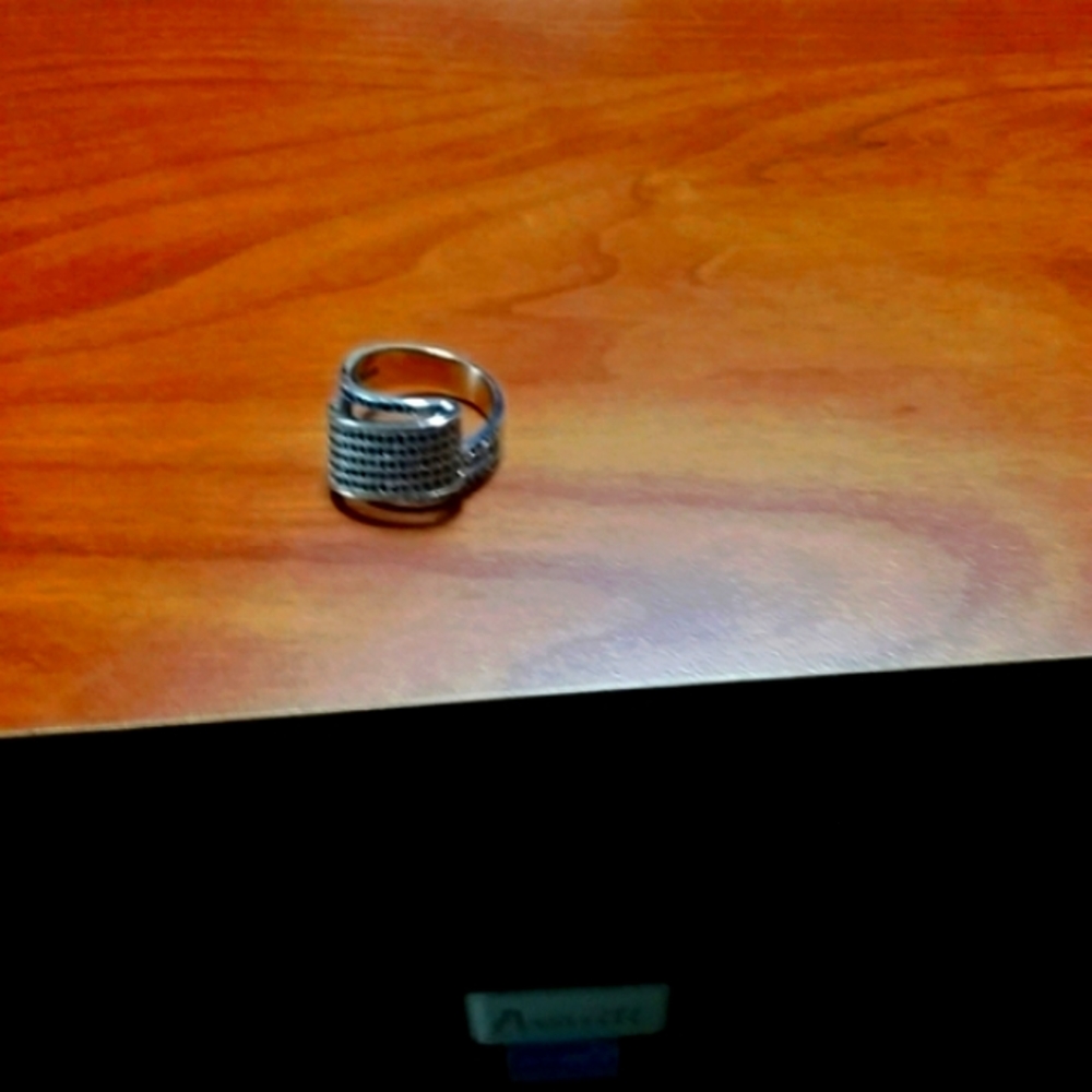 925 STERLING SLIVER SAPPHIRE AND CRYSTAL ACCENTS